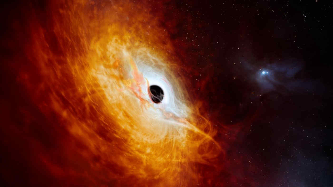 La scoperta dell’oggetto più luminoso e di un buco nero che si mangia un Sole al giorno