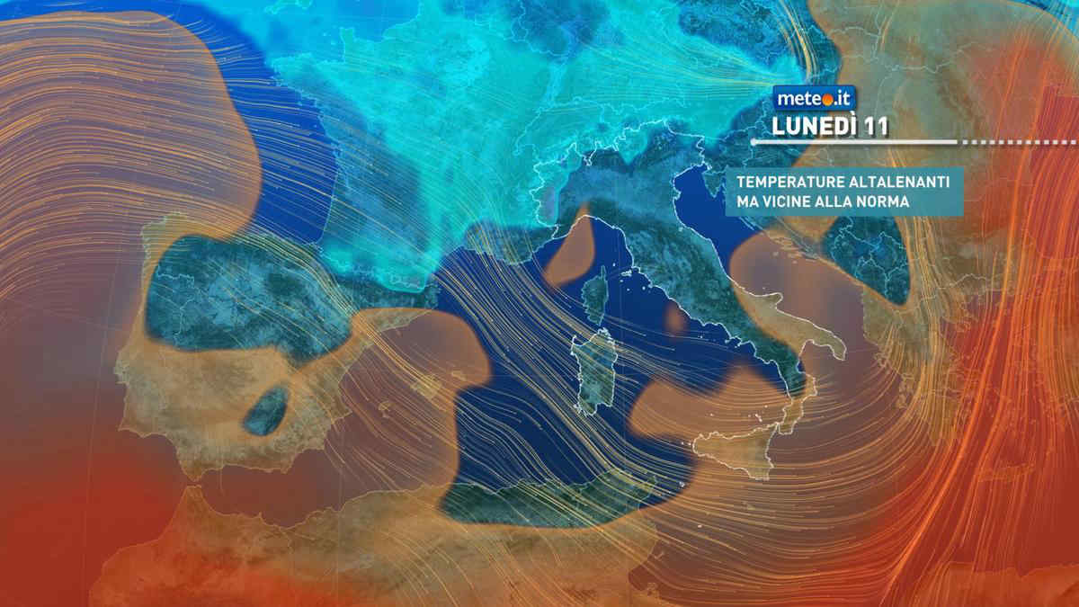 Vortice ciclonico a inizio settimana: rischio di forte maltempo e grandinate! La tendenza meteo da lunedì 11 marzo