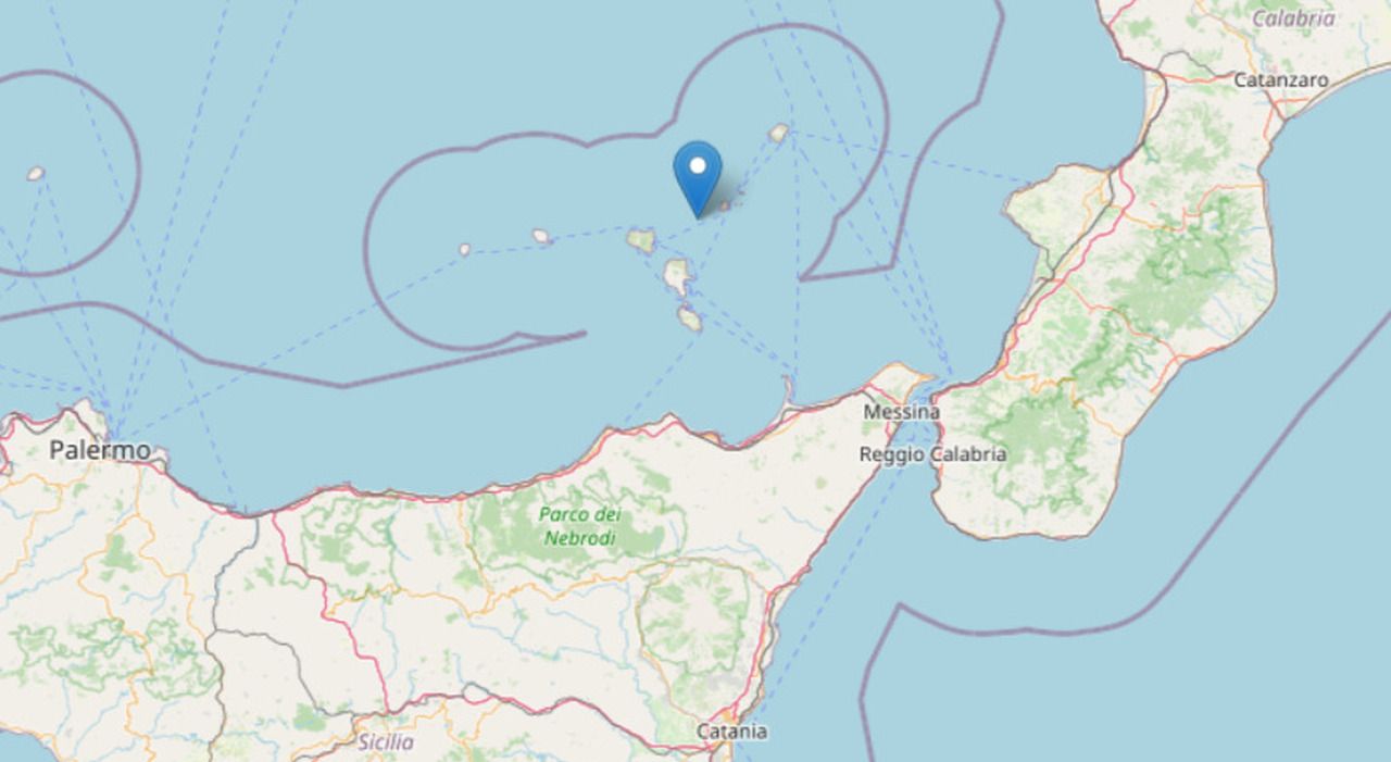 Terremoto alle Isole Eolie: magnitudo 4.4 all'alba di oggi