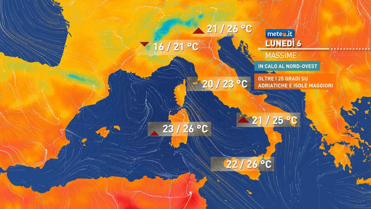 Meteo, lunedì 6 peggiora al Nord-Ovest: da martedì 7 vortice sull'Italia