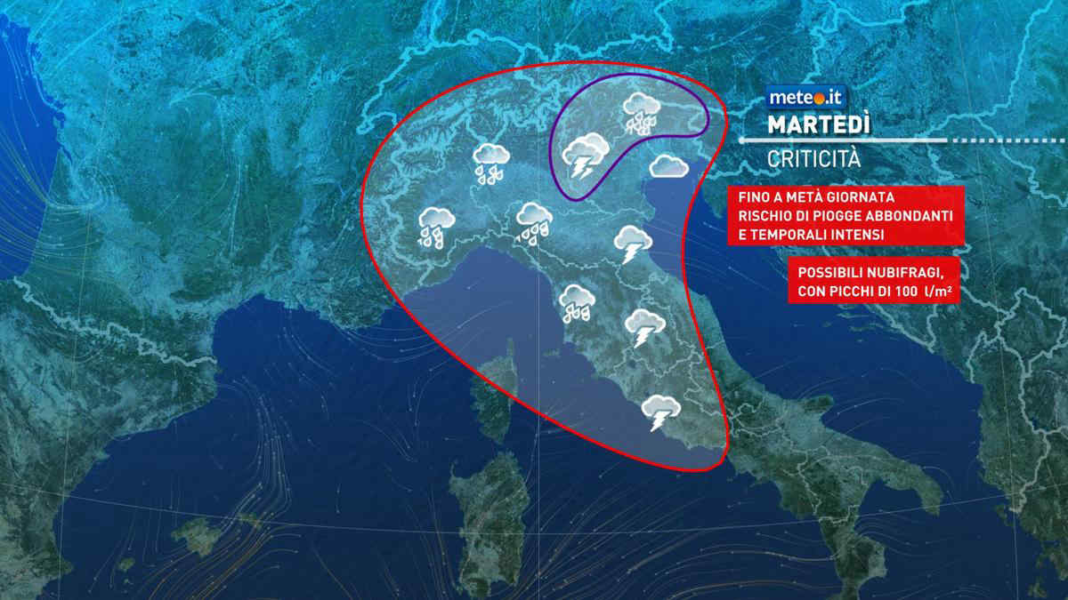 Meteo, 21 maggio a rischio nubifragi: forte maltempo