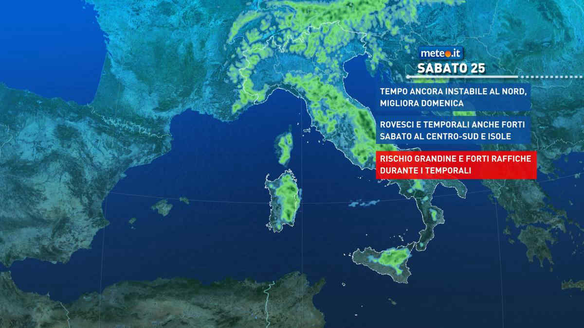 Meteo: nel weekend molte piogge e solo qualche ora di tregua. I dettagli