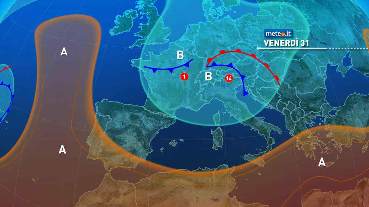 Meteo, venerdì di maltempo con rischio di nubifragi e grandine. Le previsioni dal 31 maggio