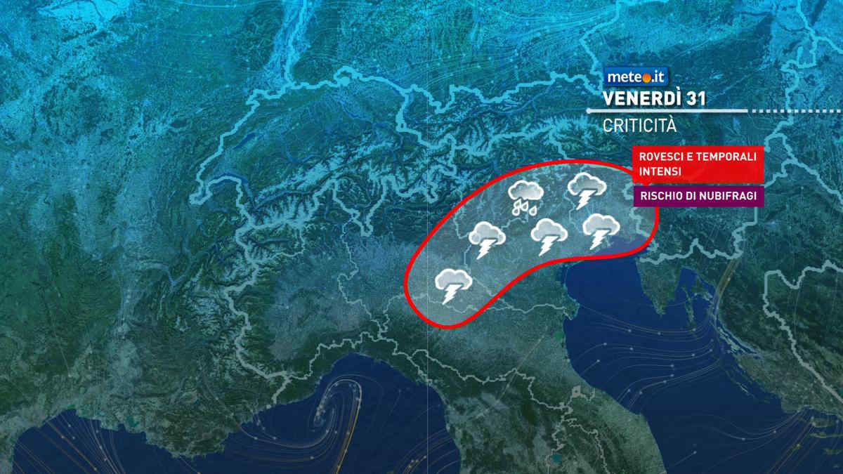 Meteo, maltempo forte nelle prossime ore: attenzione al rischio nubifragi e grandine! Le previsioni dal 31 maggio