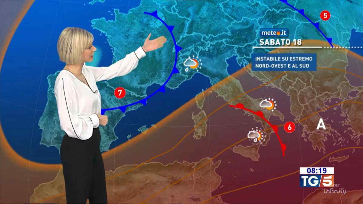 Meteo: venerdì 17 di tregua, ma nel weekend torna il rischio di piogge e temporali