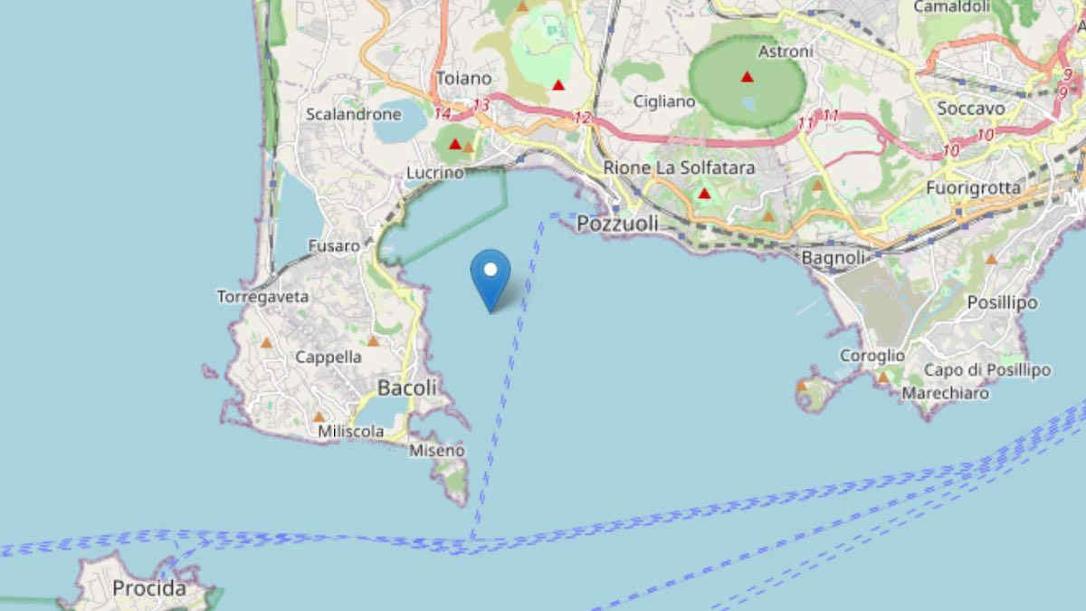 Terremoto Campi Flegrei oggi, 22 maggio 2024: nuova scossa di 3.4