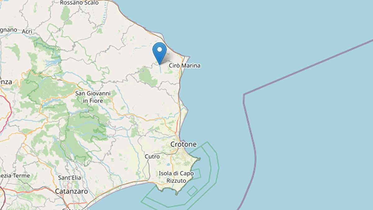 Terremoto in Calabria, scossa di magnitudo 4.0 nel Crotonese: i dettagli