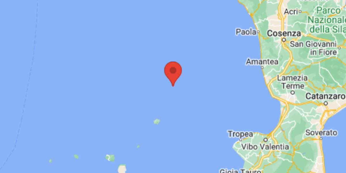 Terremoto magnitudo 3.5 all'alba al largo di Stromboli e delle coste della Calabria