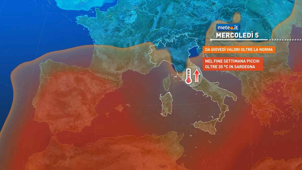 Meteo, domani anticiclone in rinforzo: tornerà il caldo africano! Le previsioni meteo dal 5 giugno