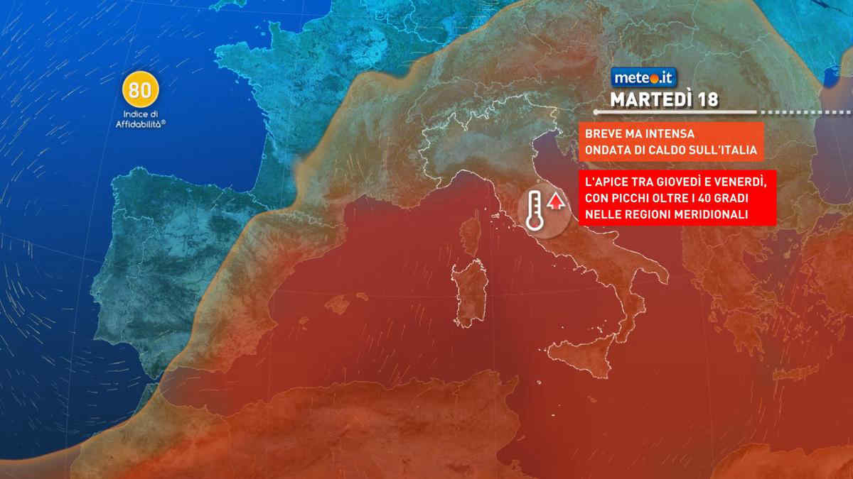 Meteo, 18 giugno con sole e temperature in aumento: ondata di caldo sull'Italia