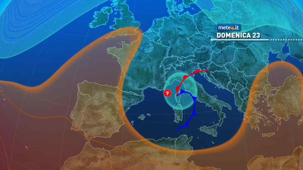 Meteo, fine del caldo anche al Sud. Domenica 23 temporali anche forti al Nord