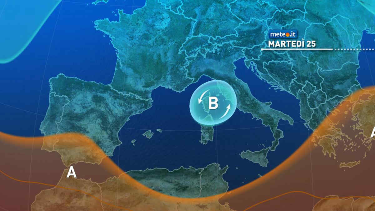 Meteo, 25 giugno con vortice instabile: rischio di forte maltempo