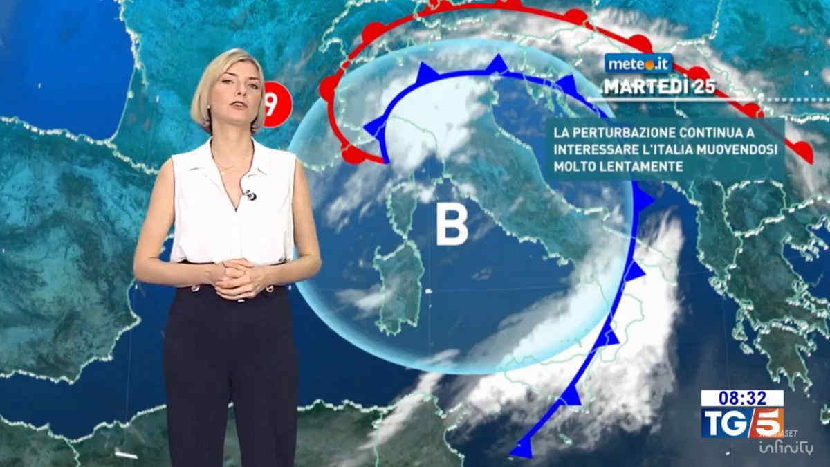 Meteo, vortice ciclonico sull'Italia: 25 giugno ancora molto instabile