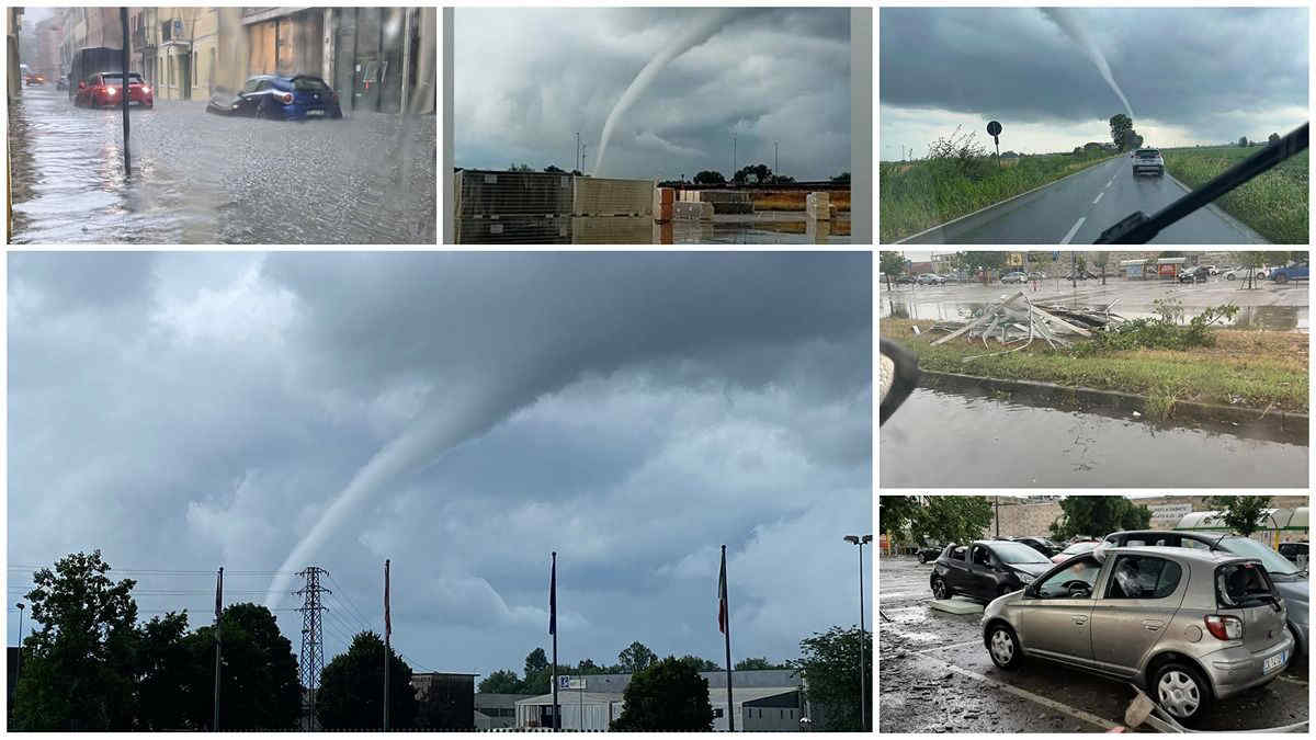 Maltempo: tromba d'aria a Rovigo, grandine e nubifragio mettono in ginocchio la città - Video