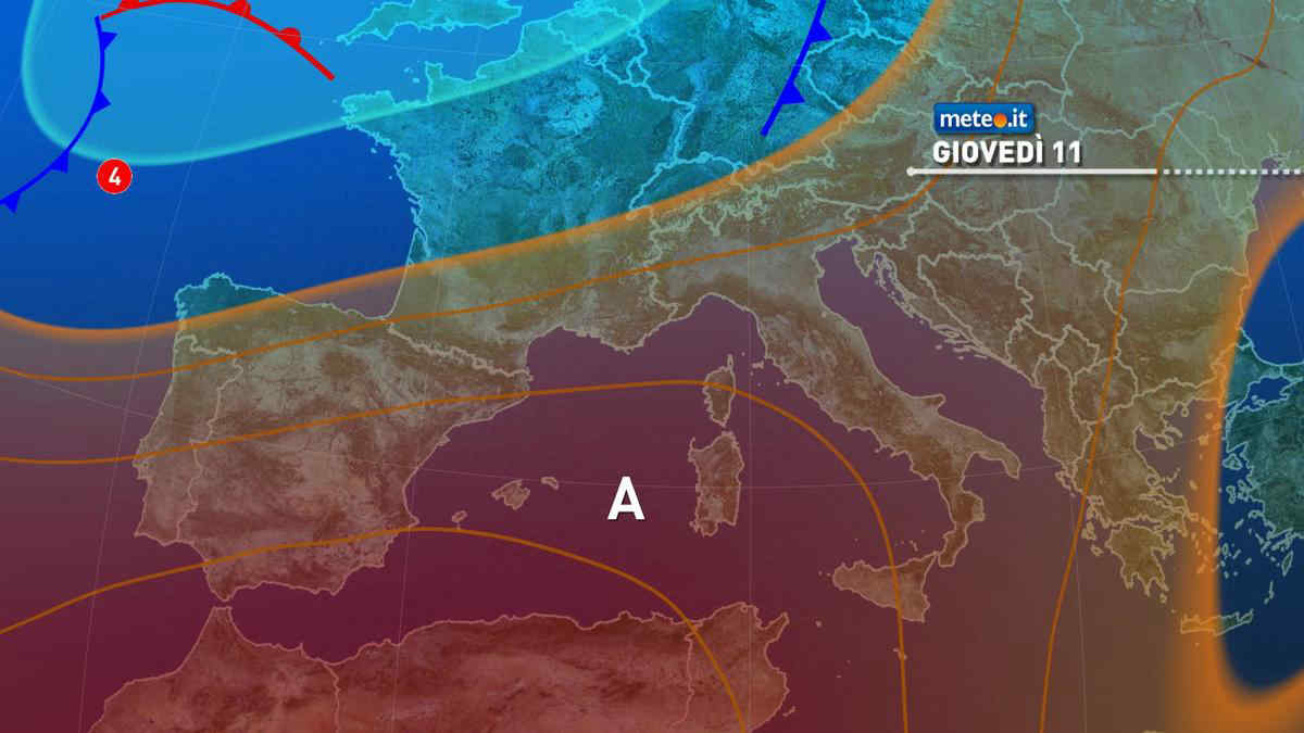 Meteo, 11 luglio con sole e caldo africano poi forti temporali al Nord