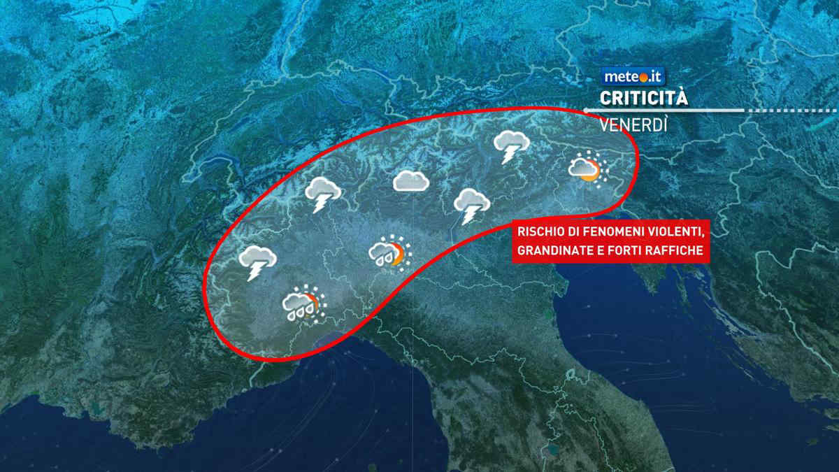 Meteo, domani forti temporali sul Nord: rischio di grandine e situazioni critiche. Le previsioni dal 12 luglio