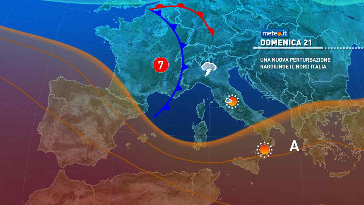 Meteo: domenica 21 luglio forti temporali e rischio nubifragi. I dettagli