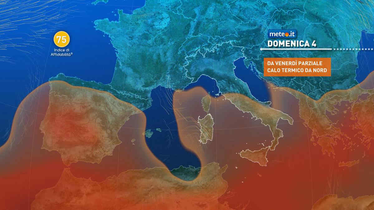 Meteo: tra 2 e 3 agosto caldo in attenuazione e temporali. Le zone interessate