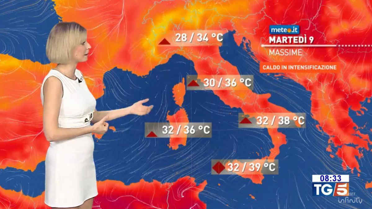 Meteo, caldo e afa in aumento: le zone a rischio 40 gradi