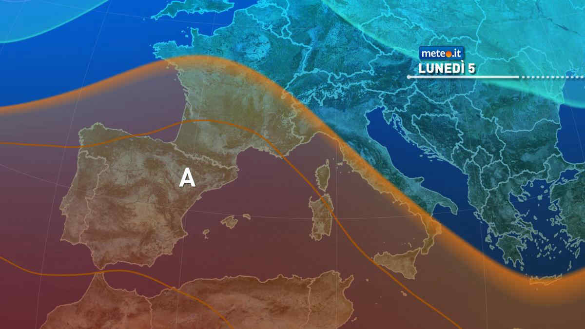 Meteo 5 agosto, anticiclone in rinforzo. Caldo in aumento e pochi temporali, ecco dove