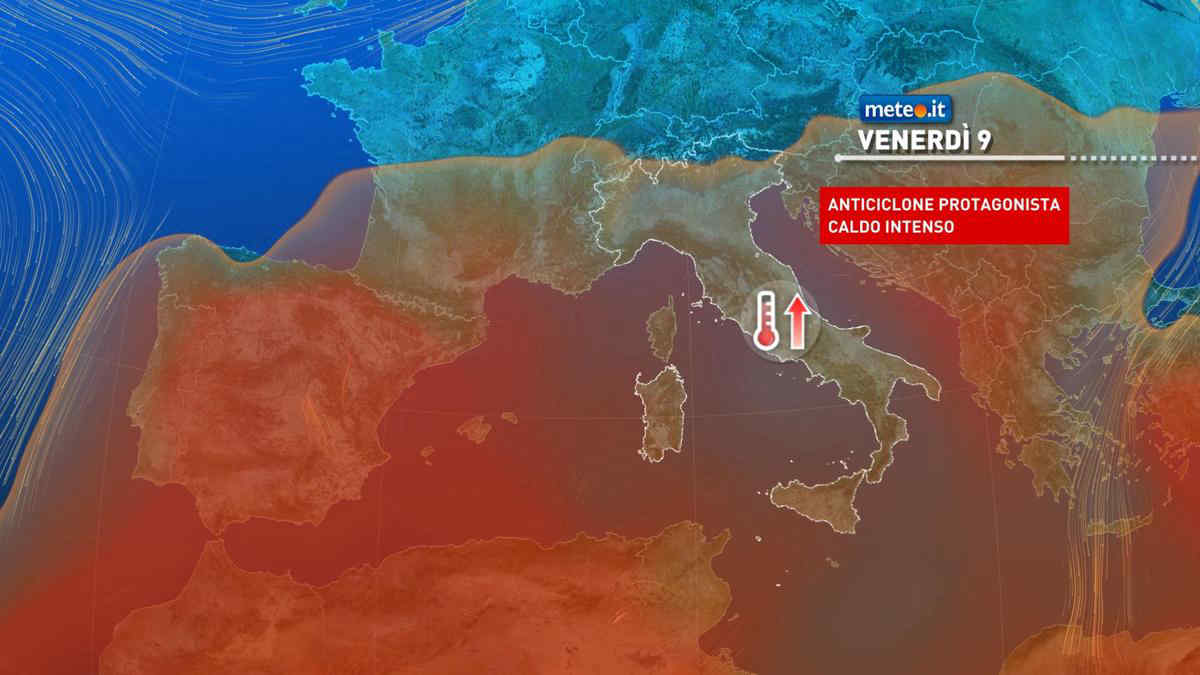 Meteo, verso un weekend del 10-11 agosto bollente: la tendenza