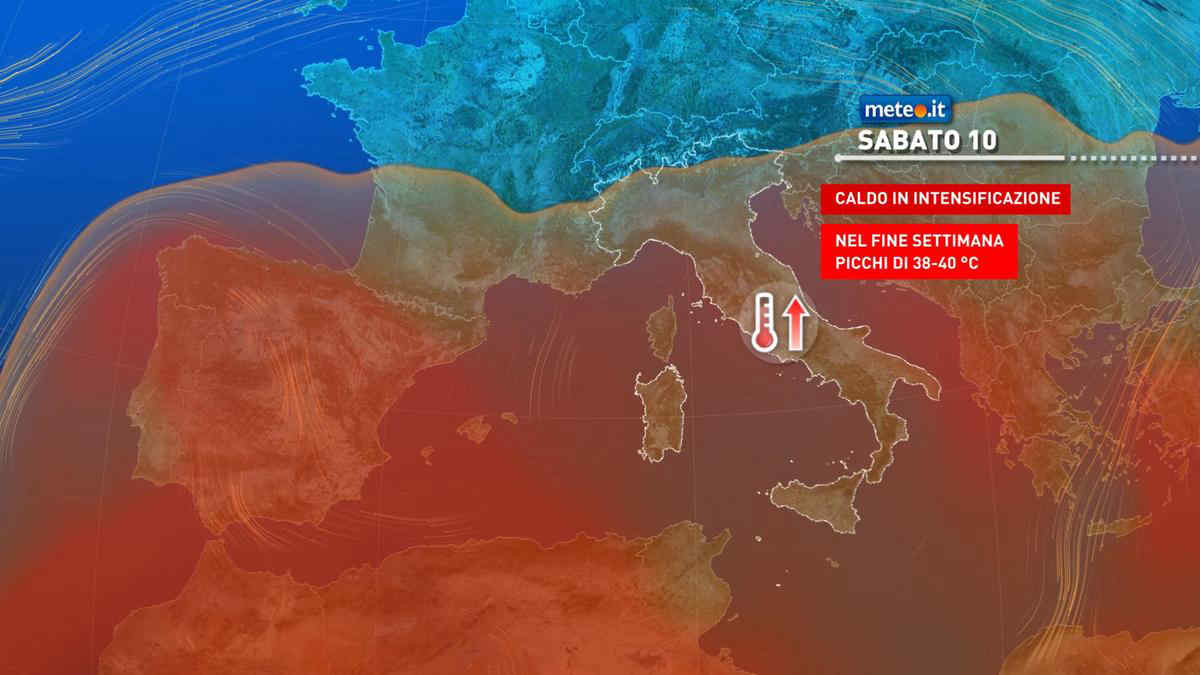 Meteo: weekend 10-11 agosto rovente! Caldo estremo e notti tropicali