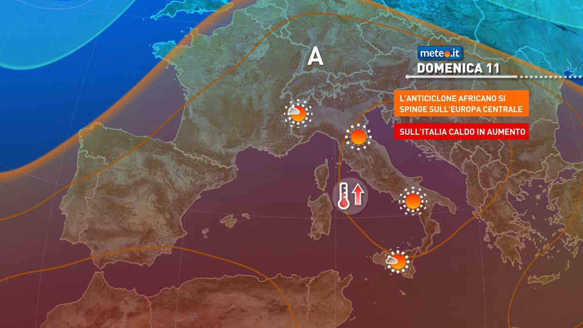 Meteo, weekend del 10-11 agosto bollente. Caldo africano anche a Ferragosto