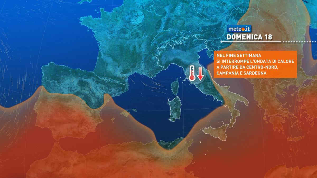 Meteo, dal 18 agosto forte fase instabile con rischio nubifragi e calo termico