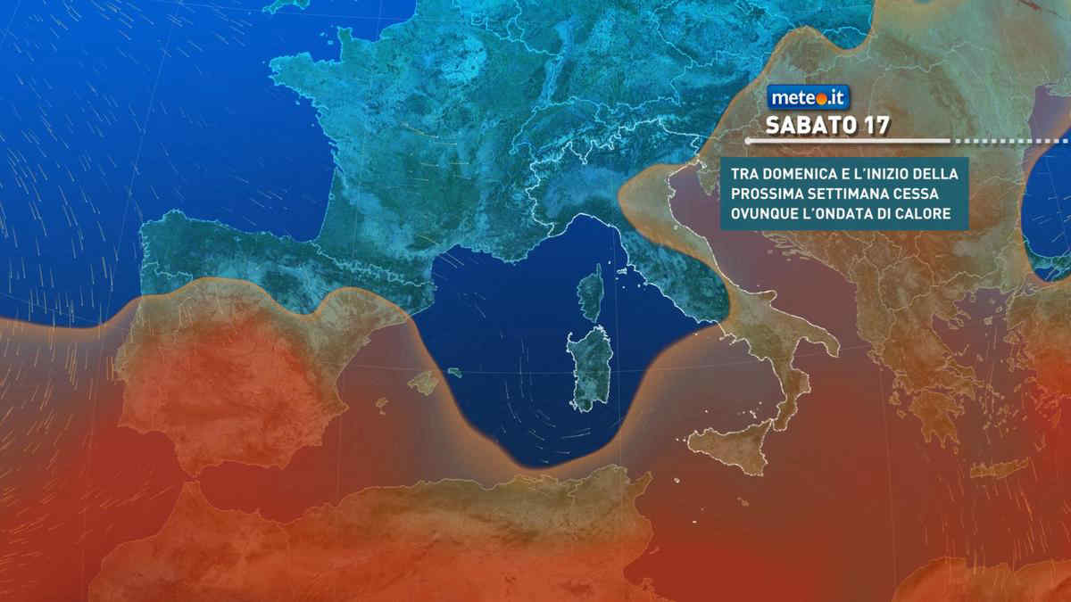 Meteo, caldo africano agli sgoccioli: dal 18 agosto temporali e crollo termico