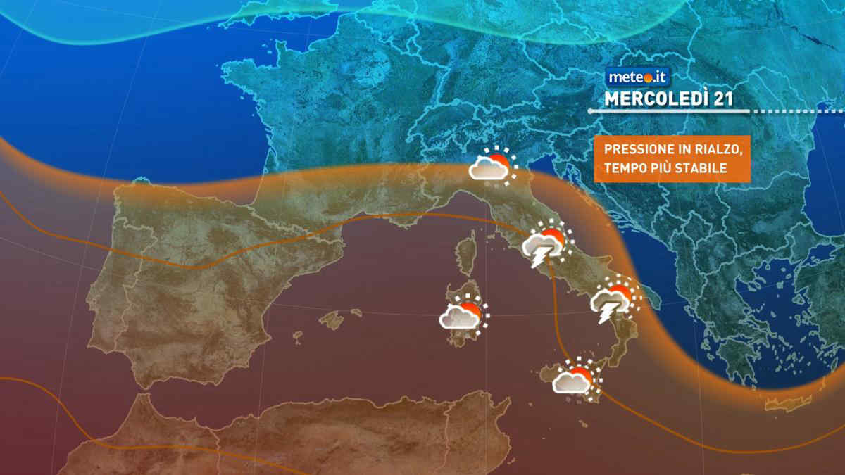 Meteo: da domani anticiclone in rinforzo, ma arriva ancora qualche pioggia. Le previsioni dal 21 agosto