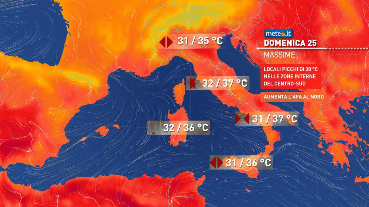 Meteo, prosegue il caldo intenso ma con qualche temporale