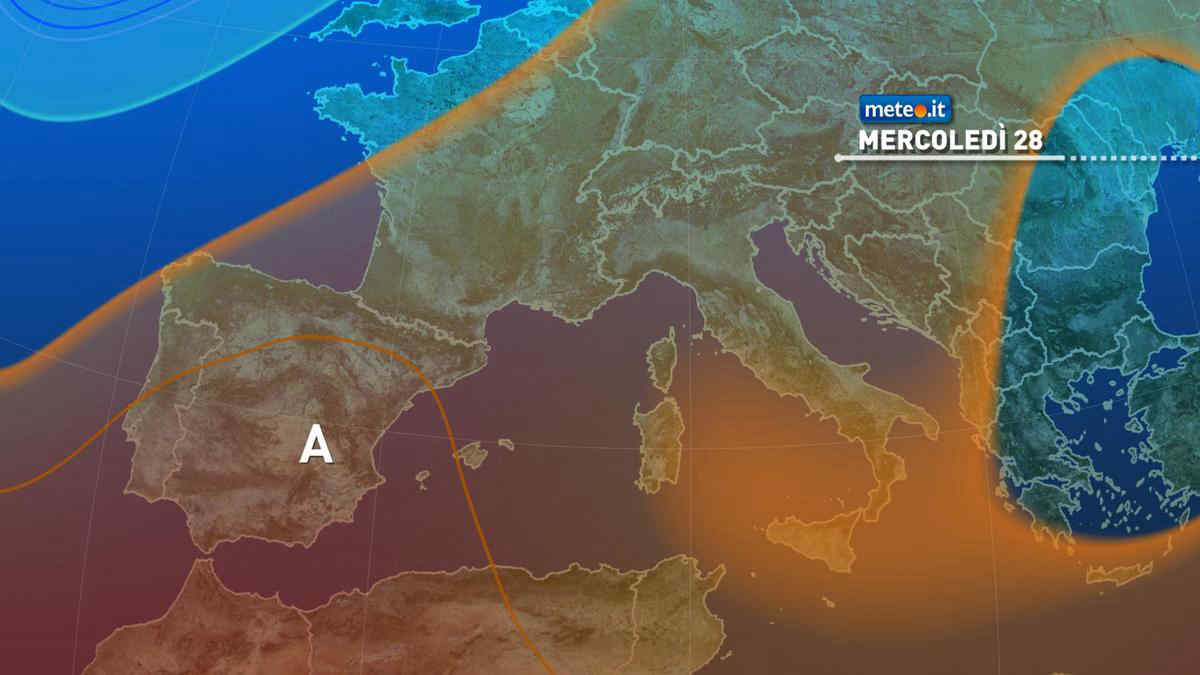 Meteo: domani (28 agosto) instabile al Sud. Settembre al via con caldo anomalo