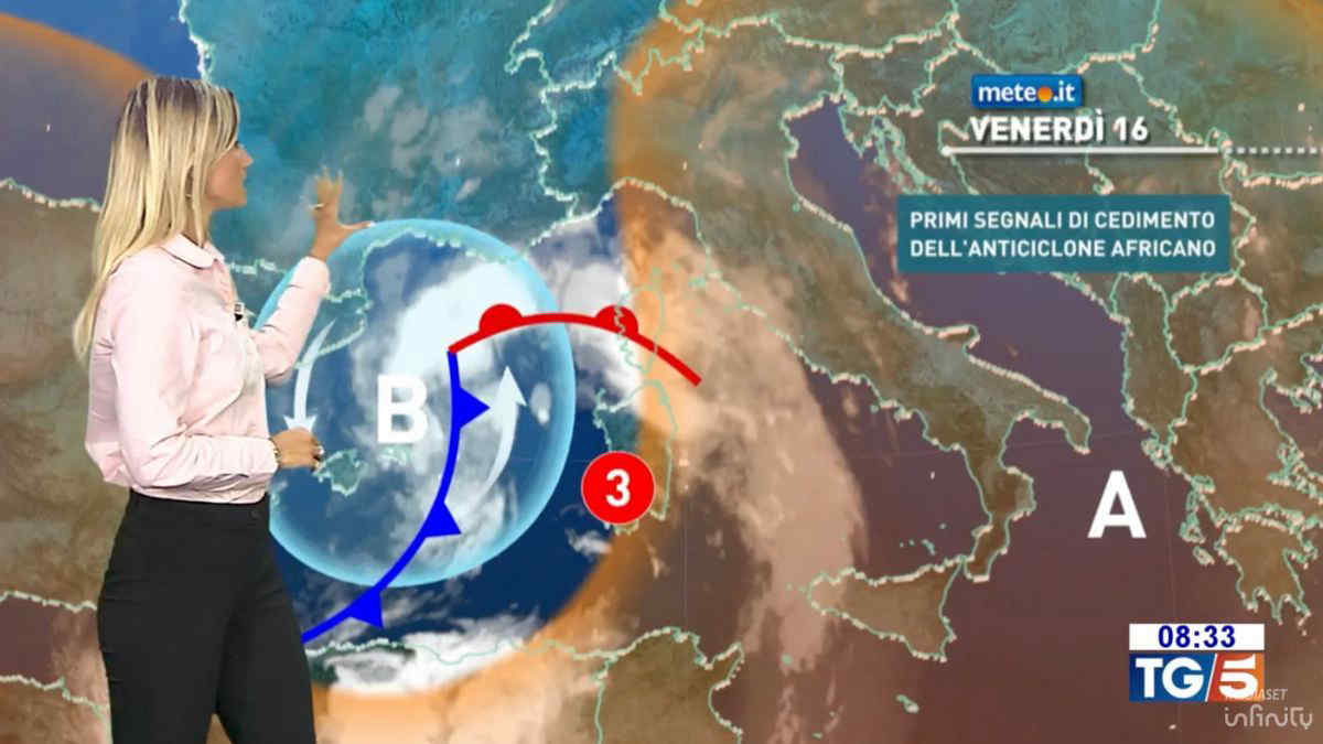 Meteo, dal weekend rischio nubifragi e calo termico di 10 gradi