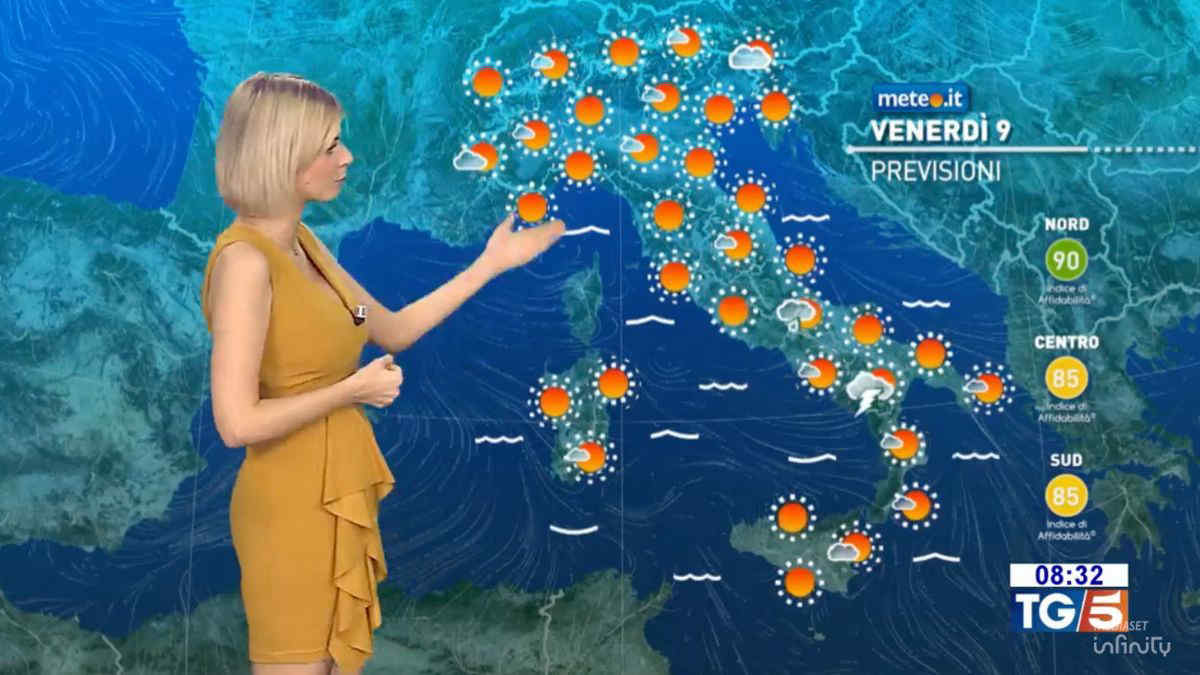 Meteo 9 agosto, verso un weekend bollente: punte vicine ai 40 gradi