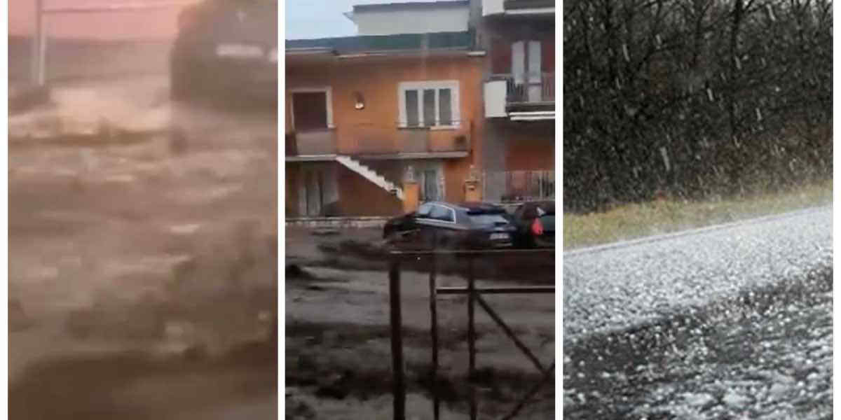 Maltempo in Campania: frane e allagamenti, situazione critica nel Casertano e nell'Avellinese. Le immagini