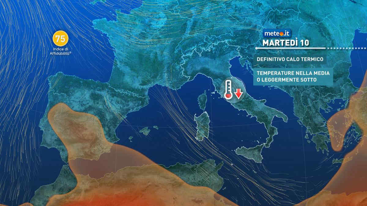 Meteo, Settimana prossima movimentata: da mercoledì 11 maltempo e aria fresca