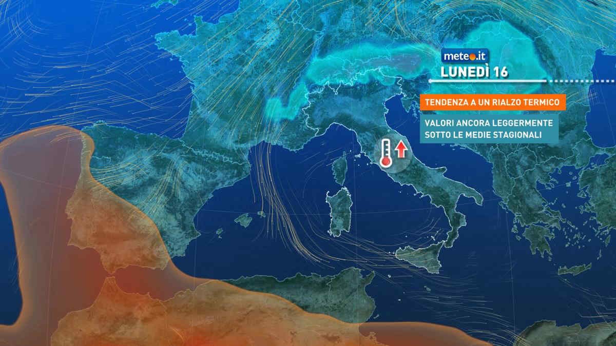 Meteo: a inizio settimana qualche pioggia e clima fresco. La tendenza