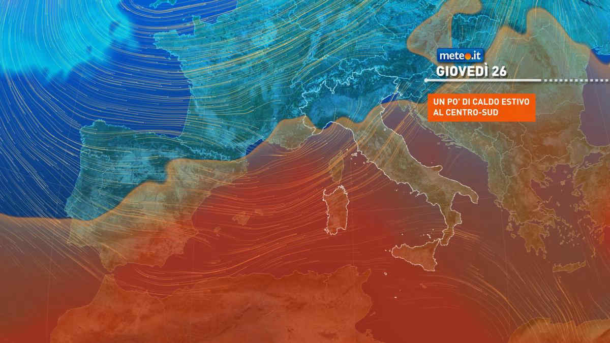 Meteo, dal 26 settembre nuova perturbazione: la tendenza