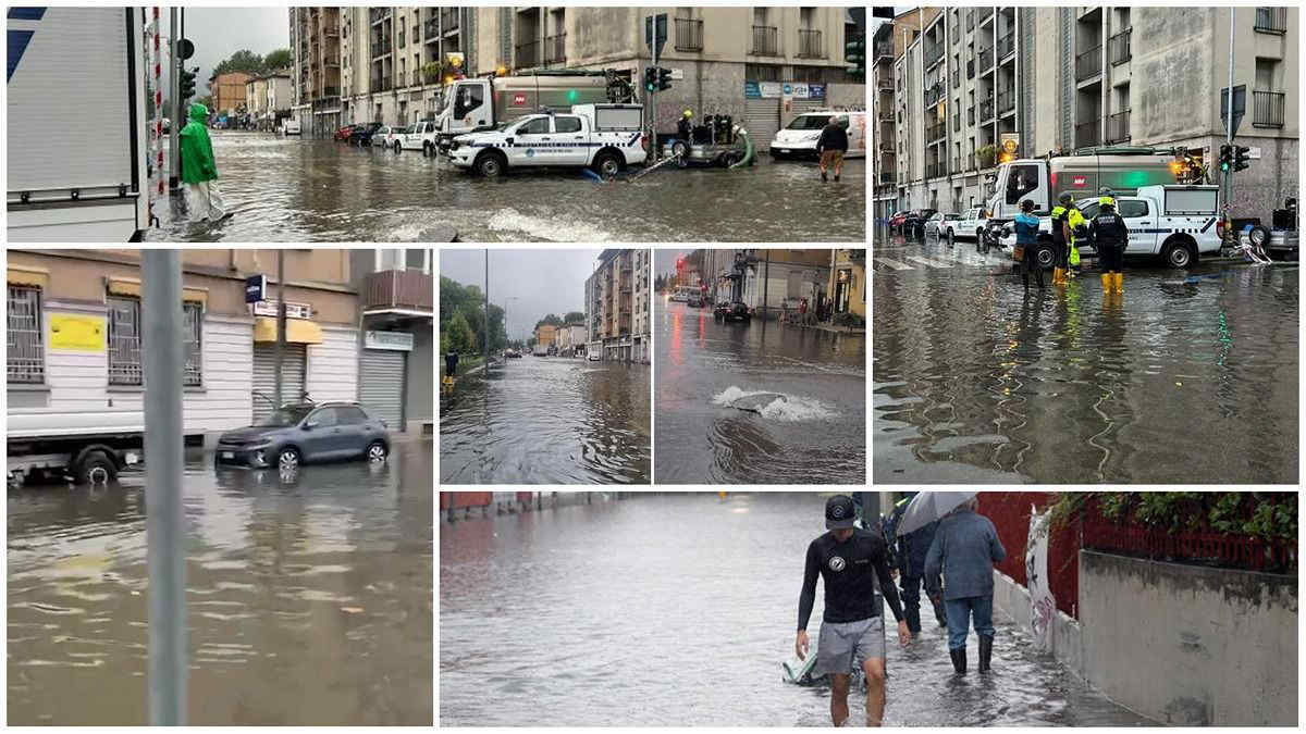 Meteo: maltempo a Milano, allagato il quartiere Ponte Lambro