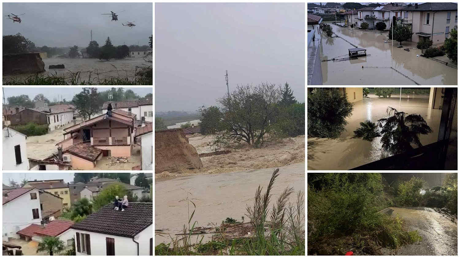 Maltempo in Italia: la situazione in Emilia Romagna e Marche tra inondazioni, alluvioni, nubifragi, centinaia di evacuati