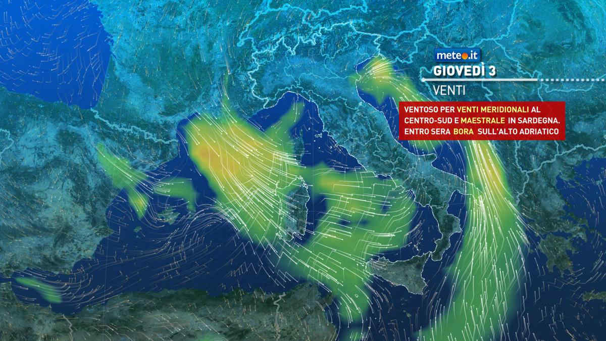 Attenzione al forte maltempo: vento e pioggia, alto rischio di nubifragi. Le previsioni meteo dal 3 ottobre