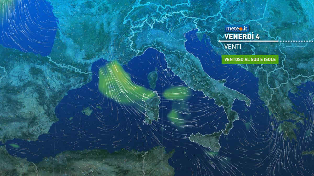 Meteo 4 ottobre: piogge intense e calo termico. Le zone coinvolte