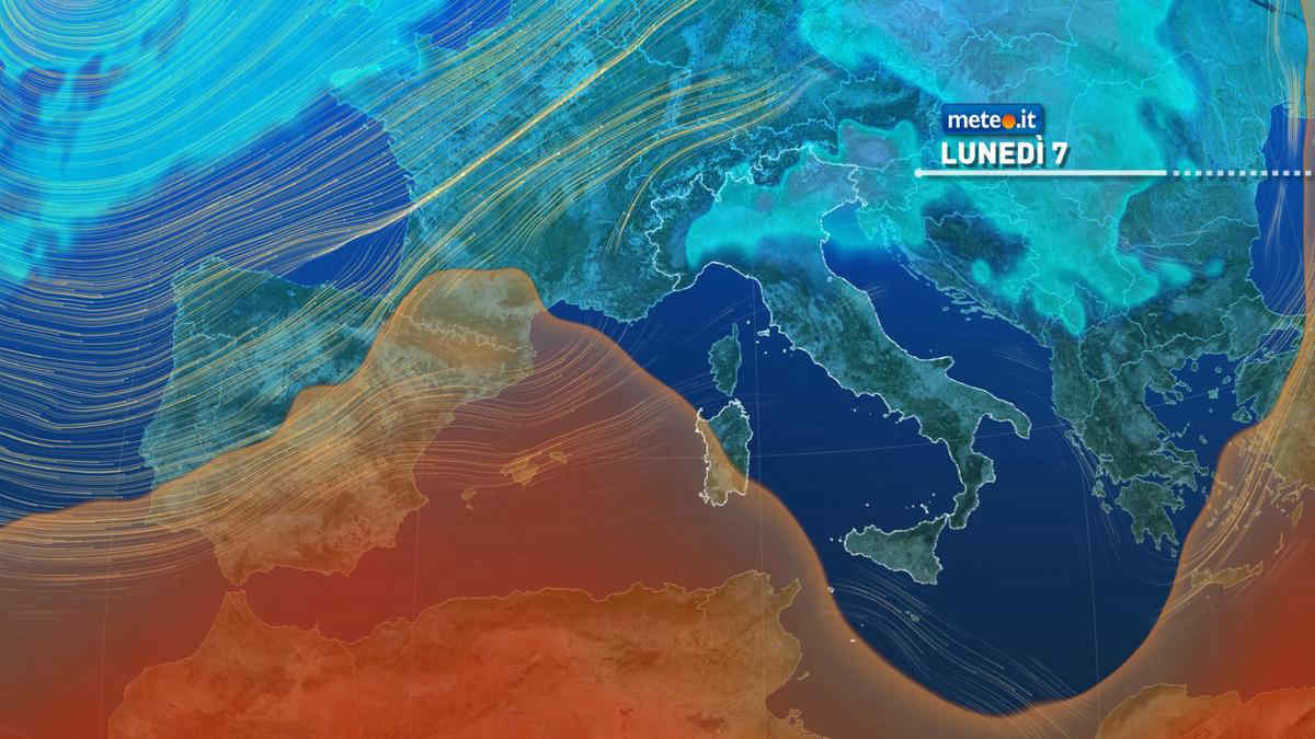 Meteo: 7-8 ottobre con forte maltempo e rischio nubifragi. Caldo al Sud