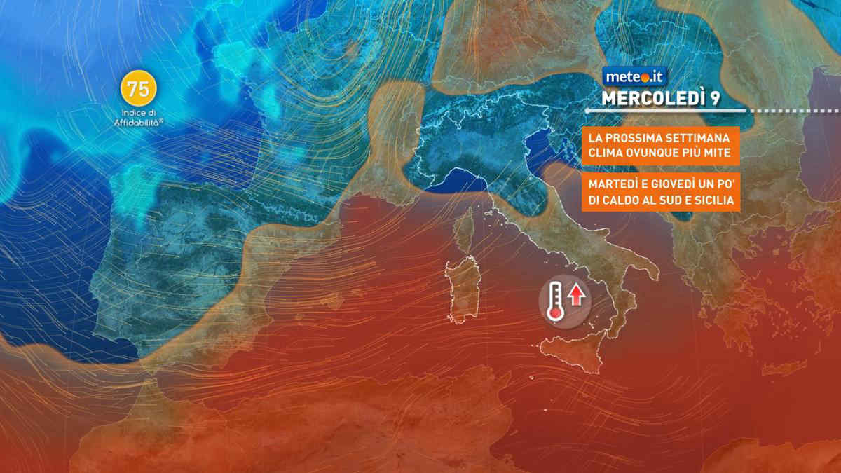 Meteo, nuova perturbazione con forti venti giovedì 10 ottobre