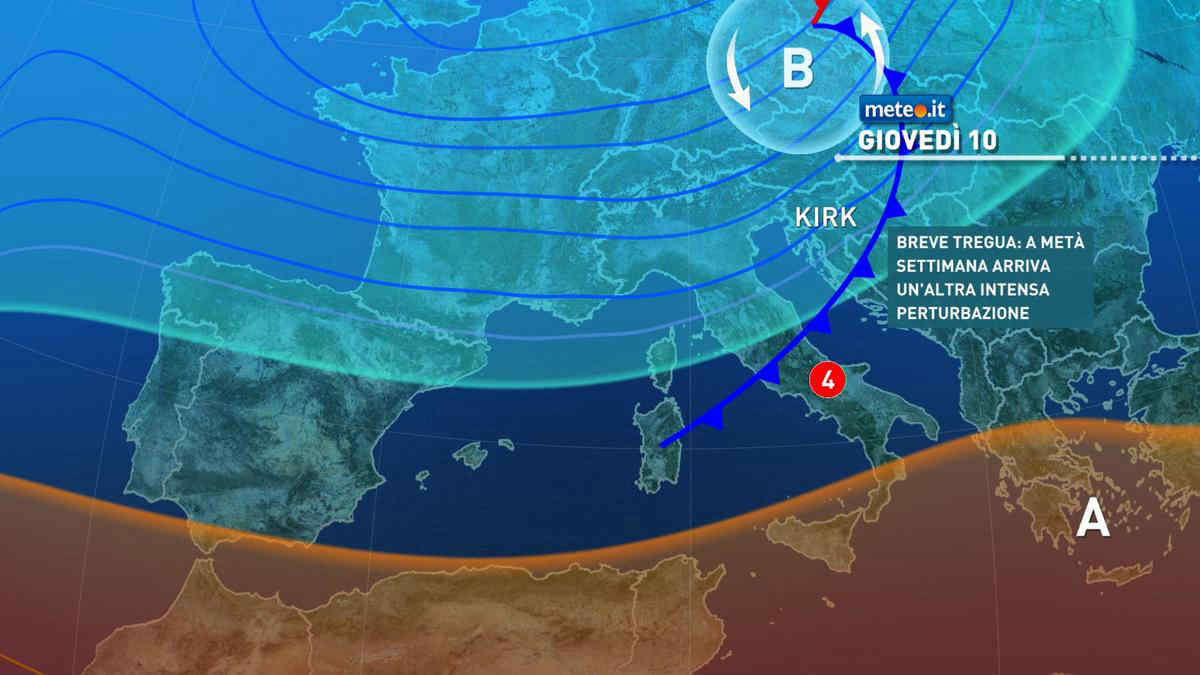 Ex Uragano Kirk sull'Italia? Ultime novità e tendenza meteo fino al weekend del 12-13