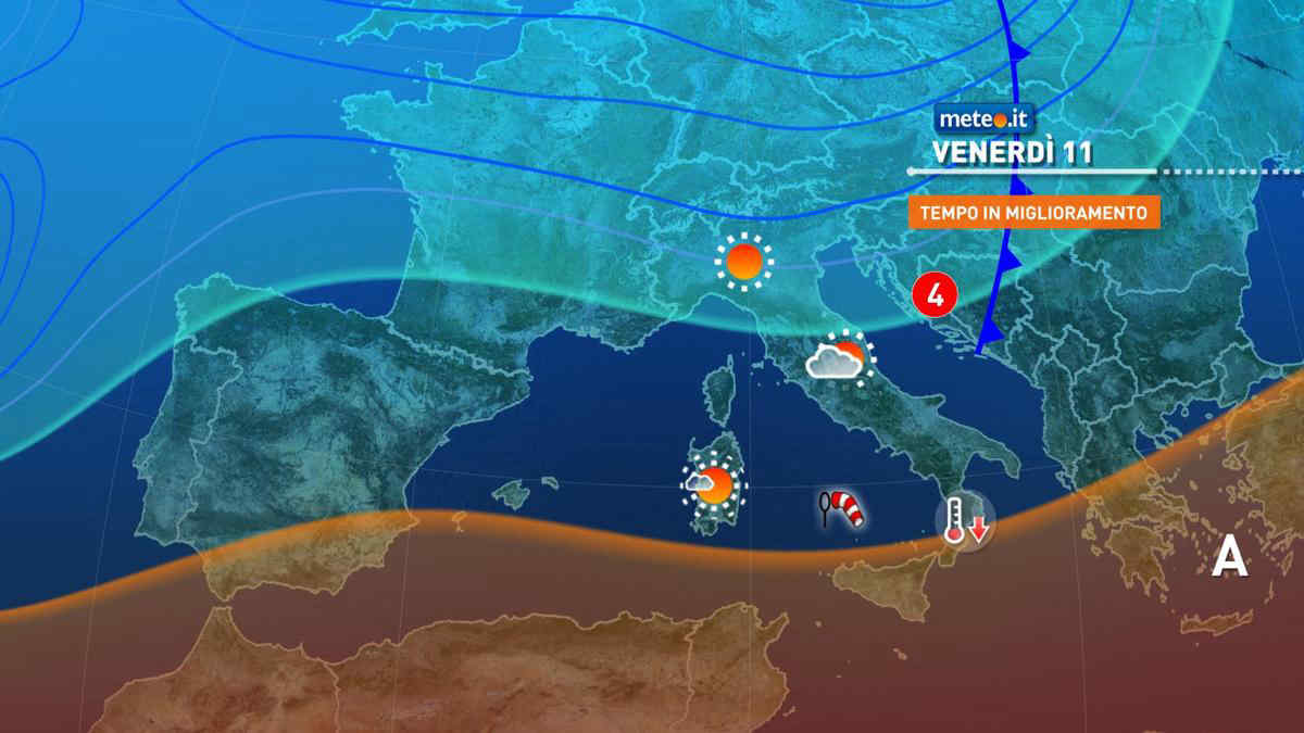 Meteo: weekend con poca pioggia, poi torna il maltempo. La tendenza da sabato 12 ottobre