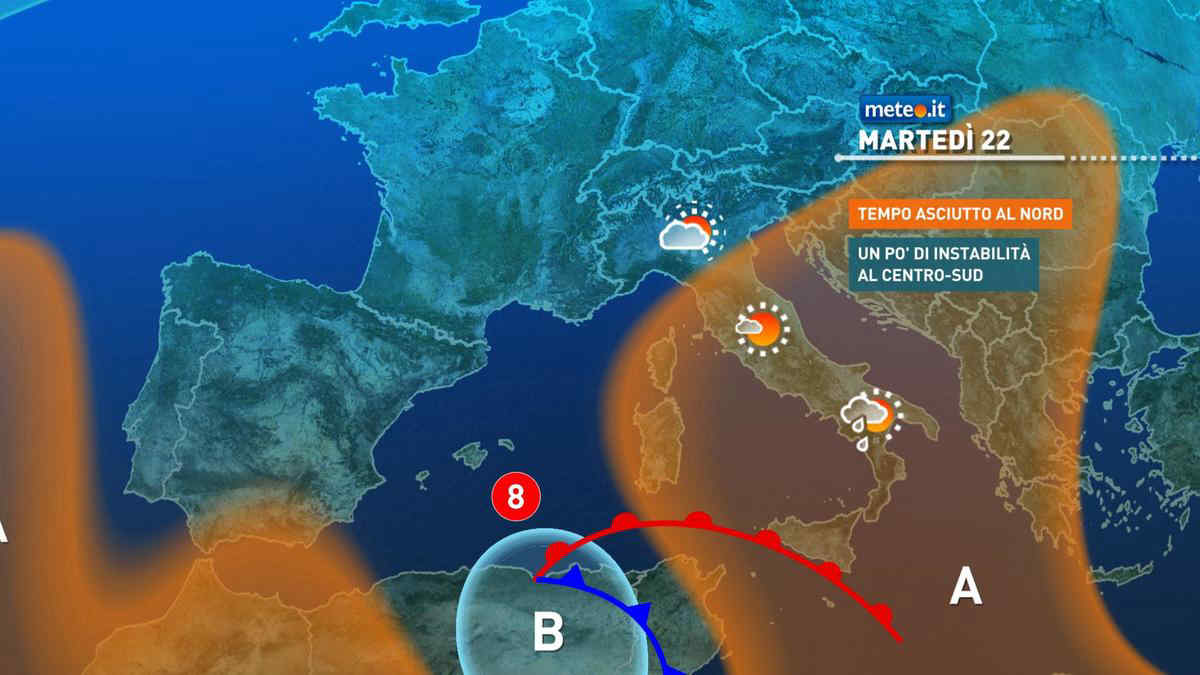 Meteo: il vortice insiste nelle prossime 24/36 ore. Piogge anche in Emilia Romagna: i dettagli