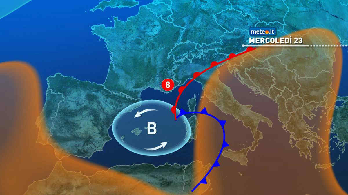 Meteo 23 ottobre: il maltempo torna in azione. Rischio criticità: ecco dove