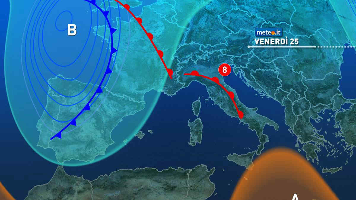 Maltempo protagonista al Centro-Nord: rischio di pioggia forte fino al Weekend