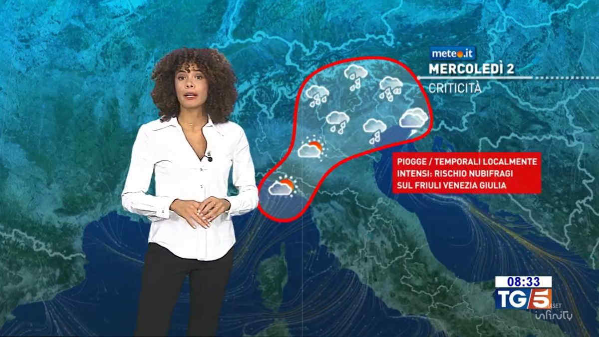 Meteo 2 ottobre: torna il maltempo, rischio nubifragi. Le zone più colpite